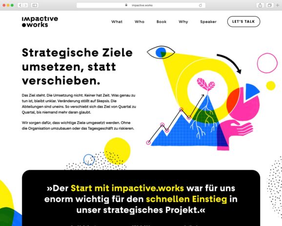 Screenshot der Website impactive.works