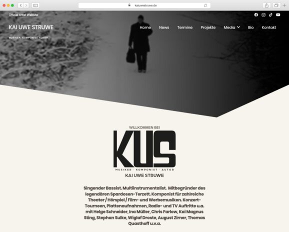 Screenshot der Website Kai Uwe Struwe