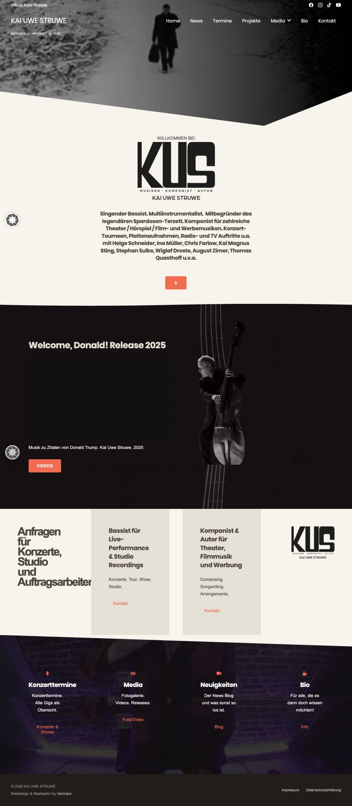Screenshot der Website Kai Uwe Struwe: Homepage