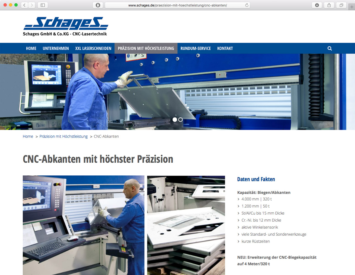 Schages GmbH und Co. KG - CNC-Abkanten